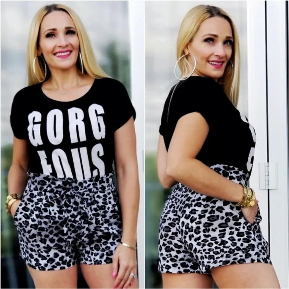 Leopard Print Shorts